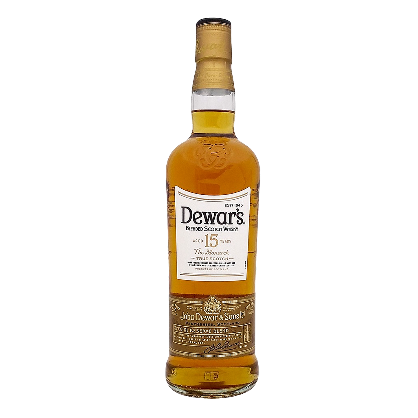 DEWAR'S BLENDED SCOTCH SPECIAL RESERVE 15 YR 80 W/ GIFT TIN 375ML