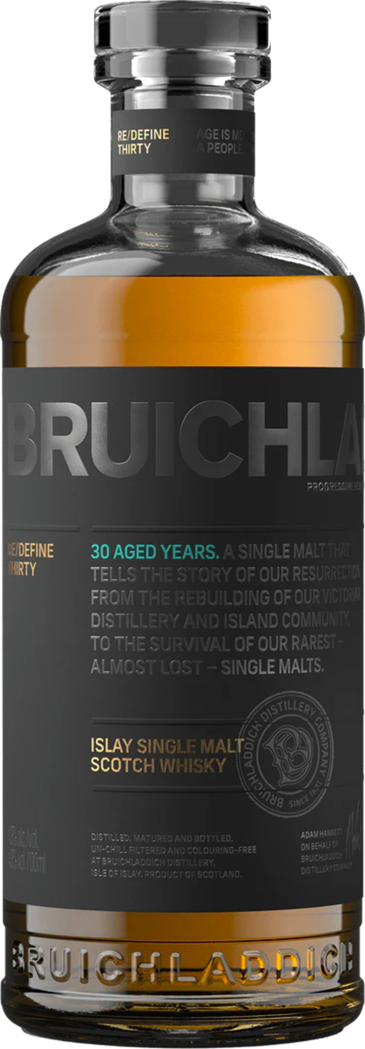 BRUICHLADDICH BRU 30YR WHSKY 750ML